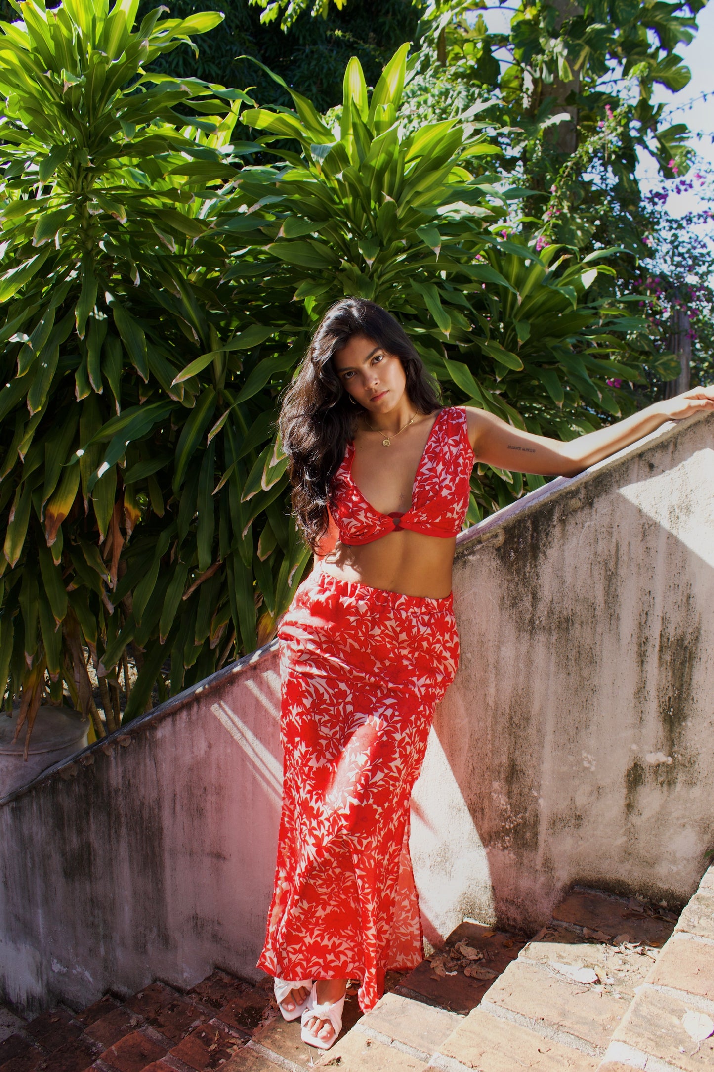 Flores Long Skirt