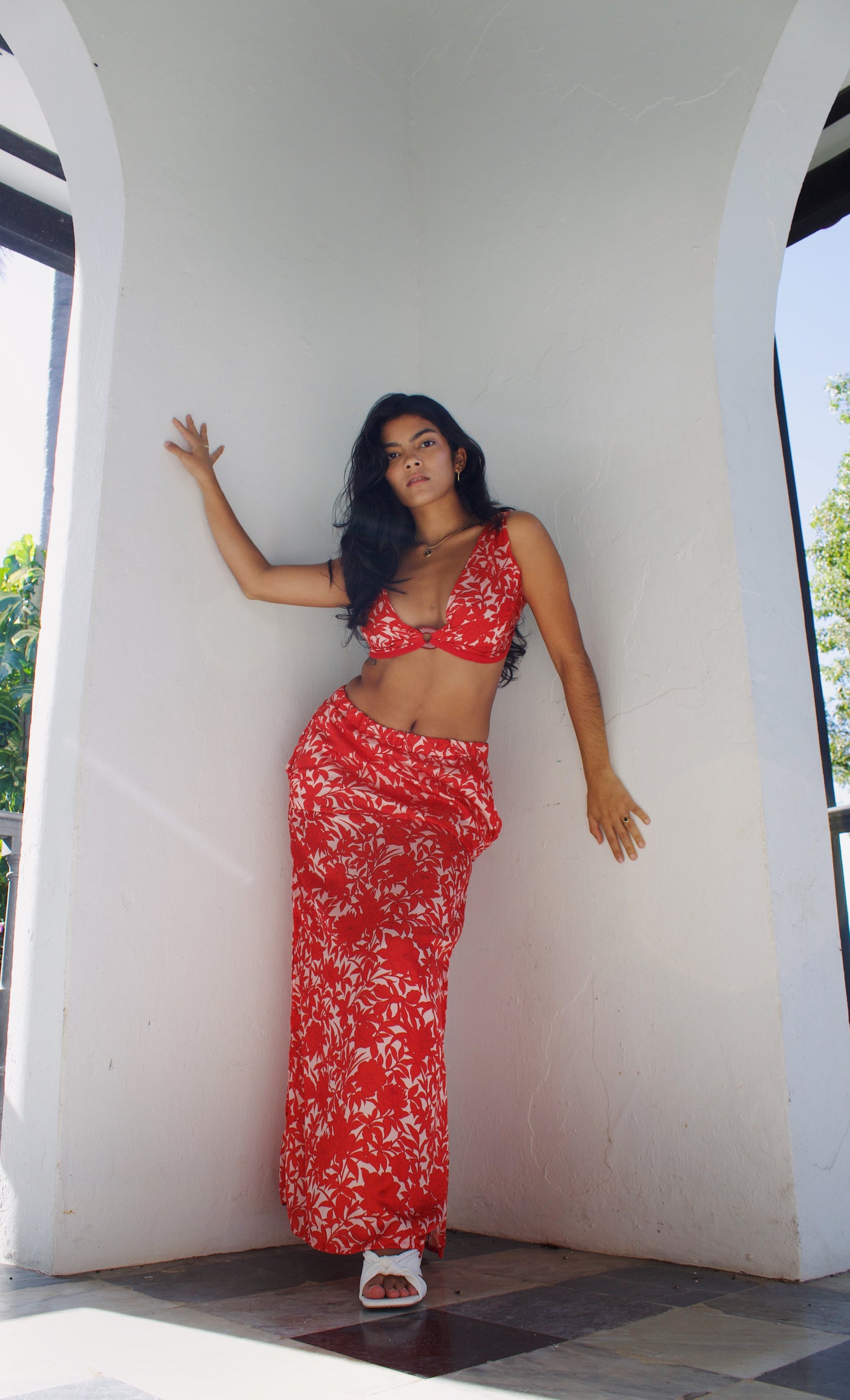 Flores Long Skirt