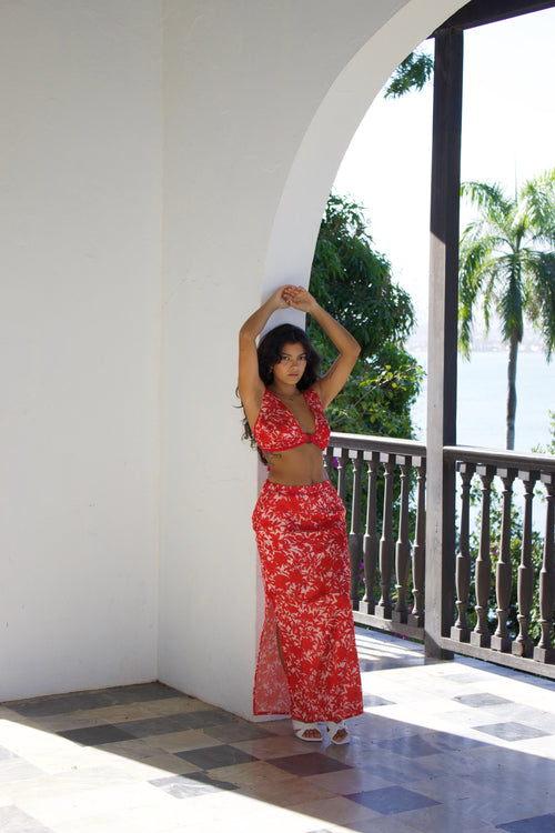 Flores Long Skirt
