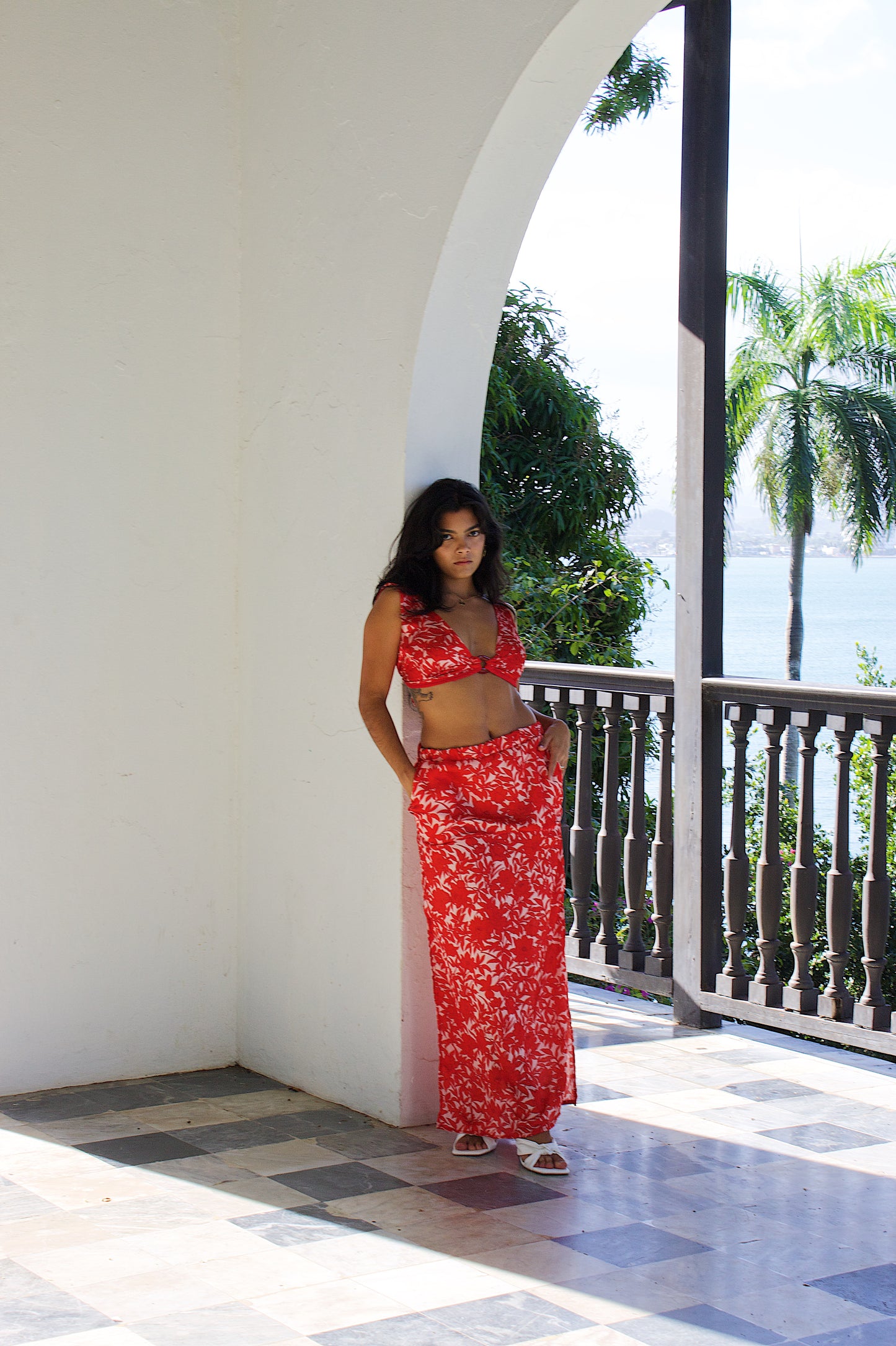 Flores Long Skirt
