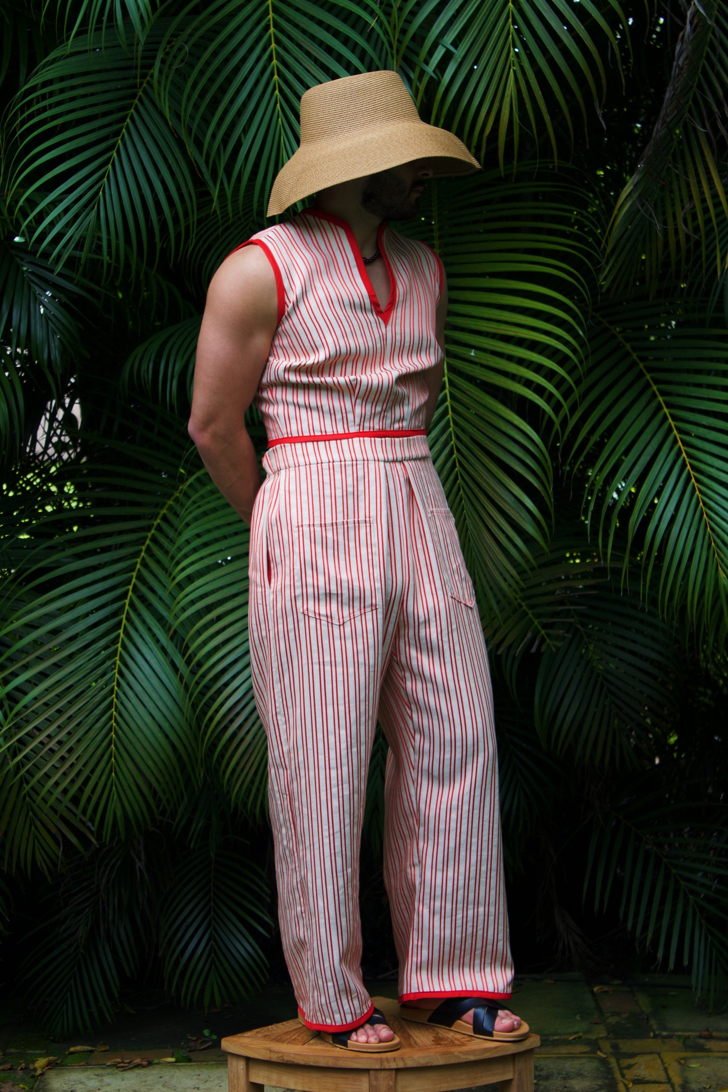 Verano en Rojo V-Neck Top